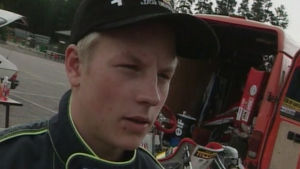 Kimi Räikkönen 18-vuotiaana.