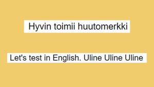 Kuvakaappaus Google Docsista: Esimerkkiteksteissä sanelu ei osaa komentoja kunnolla englanniksi eikä suomeksi. 