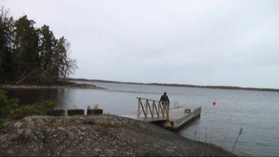 Brygga vid en sommarstuga på Porkala udd.