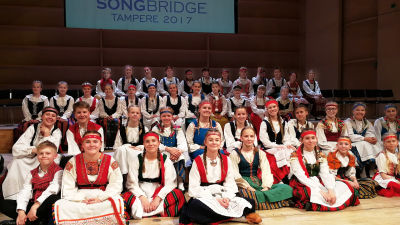 Ylen Vuoden nuorisokuoro 2016-2017 Vox Aurea Tampereen Sävelen Songbridge-tapahtumassa 2017.