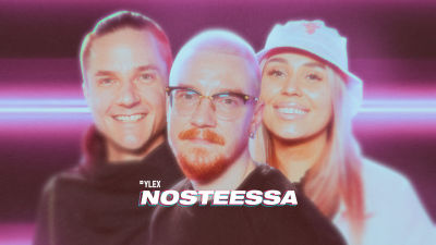 Kolme kasvoa - jonka päällä teksti YleX Nosteessa.