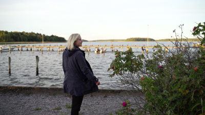 Anita Westerholm vid Barckens udde.
