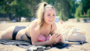 Natalia Helkovaara kommer i fortsättningen att fundera på hur mycket videor hon tittat på, för allt videotittande är inte nödvändigt. Natalia Helkovaara