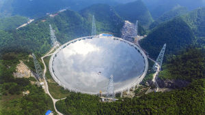 Guizhoun maakunnassa oleva maailman suurin teleskooppi.