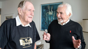 Carl Mesterton och Algot Böstman har många anekdoter om inspelningssommaren 1962. carl mesterton och algot böstman