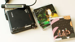 Minidisc levyjä sekä soitin