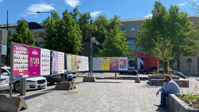 Valreklam i Borgå juni 2021