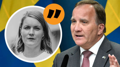 Marianne Sundholm och Stefan Löfven bildkollage