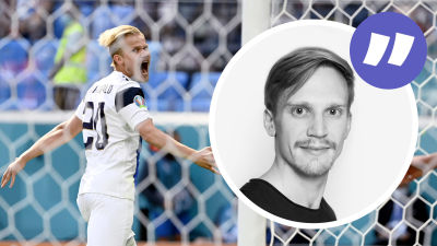 Mats Ahlnäs och Joel Pohjanpalo i bakgrunden.