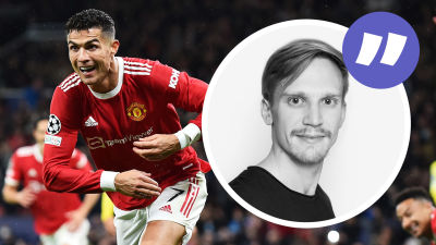 Cristiano Ronaldo firar mål.