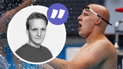 Matti Mattsson firar i Tokyo.