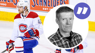 Joel Armia värmer upp på isen