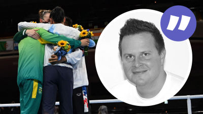 Mira Potkonen får medalj i OS i Tokyo.