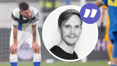 Joona Toivio i landskamp mot Ukraina 2021.