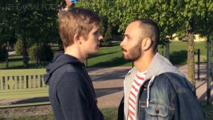 Tämä hetki kaislikossa -elokuvassa Leeviä näyttelee Janne Puustinen, Tareqia Boodi Kabbani. // Kuva: Vimeo / Tämä hetki kaislikossa