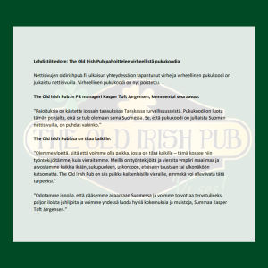 The Old Irish Pub bad om ursäkt för klädkoden de publicerat. Saxat klipp från Old irish Pubs Facebooksida där de ber om ursäkt för sin klädkod som förbjöd bl.. tatuerade händer.
