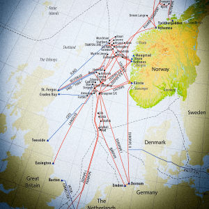 norska gasledningar i nordsjön