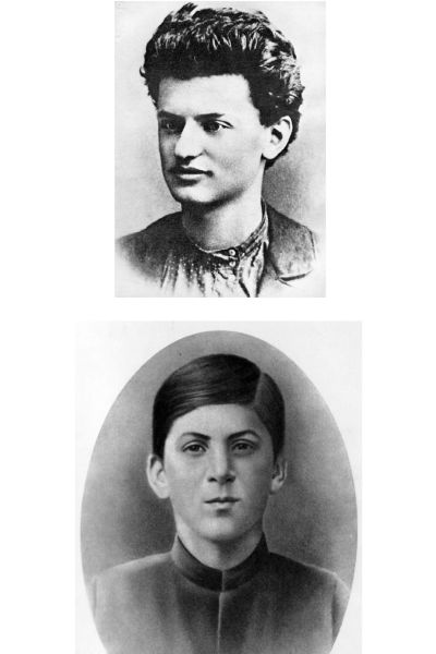 Trotskij och Stalin som barn