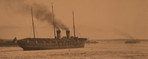 Venäjän laivaston Standard Helsingistä lähdössä 11.4.1918.