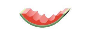 Kuvitus: hedelmäpelin melooni syötynä