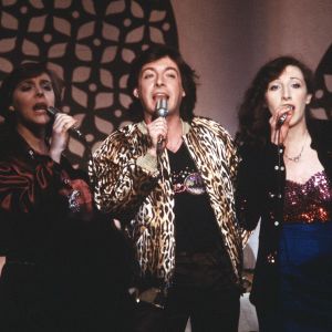 Anna Babitzin, Kirka Babitzin ja Muska Babitzin esiintyvät Eurovision laulukilpailussa 1979.