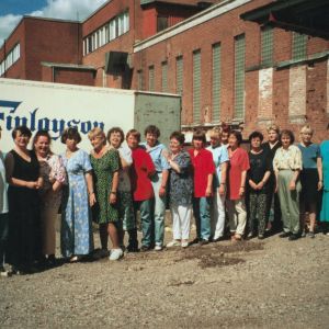 Finlaysonin tehtaan työntekijöitä.