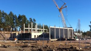 Karis nya brandstation växer fram. Karis nya brandstation växer fram vid Bangatan i Tallmo