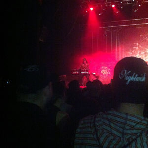 Tuomas Holopainen on stage in Mexico. Tuomas Holopainen lavalla Teatro Metropólitanissa Méxicossa 2015.