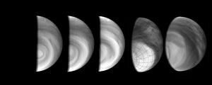 Venuksen pilvikerrosta Venus Express -luotaimen kuvaamana.