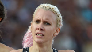 Sandra Eriksson. Sandra Eriksson springer i Åbo sommaren 2016.