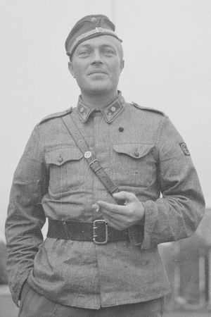 1/JR49:n komentaja, majuri Veikko Toivio Kaskiselässä syyskuussa 1944