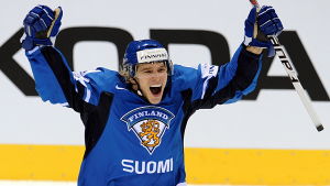 Antti Pihlström vann VM-guld våren 2011 och nätade i finalen mot Sverige. Antti Pihlström, VM 2011.