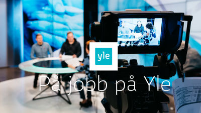 Yles studio och text På jobb på Yle