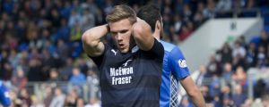 Benjamin Källman har inte ännu öppnat målkontot i Skottland. Benjamin Källman i Dundee FC.