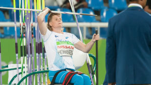Marjaana Heikkinen, en av Finlands duktiga paraidrottare. Marjaana Heikkinen