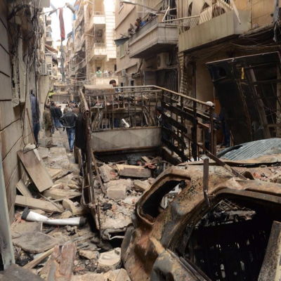 Aleppo så gott som sönderbombat
