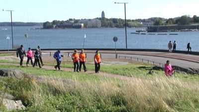 Promenad i Brunnsparken
