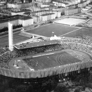 Helsingfors Olympiastadion 1952.