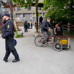 Efter dödsskjutningen har invånare i Christiania velat stänga Pusher street. Arkivbild från Christiania i maj 2020. 