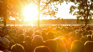 Man kan ha en publik runt hela världen tack vare en enda låt. Publiken i Stallörsparken 2015.