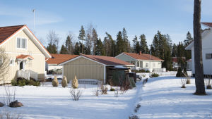 Brännmalmen är ett småhusområde i Sjundeå. Egnahemshus med skog i bakgrunden