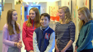 Ida Drifell, Jennie Thesslund, Gabriel Smeds, Elin Aarnio och Claudia Sundäng, elever i Solf skola. Ida Drifell, Jennie Thesslund, Gabriel Smeds, Elin Aarnio och Claudia Sundäng, elever i Solf skola.