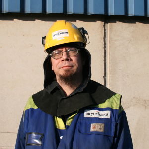 Huvudförtroendeman Martti Ervasti på Åbovarvet. 