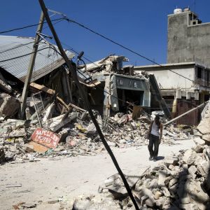 Port au Prince, Haiti, efter jordbävningen 2010.