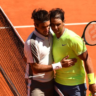 Roger Federer ja Rafael Nadal.