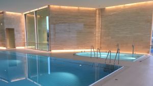 Hotell Regattas spa öppnade upp för en tid sedan. Vy över spaavdelningen på Hangö havsbad