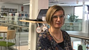 Utbildningschef Jennie Elfving vid yrkeshögskolan Centria i Karleby. Utbildningschef Jennie Elfving vid yrkeshögskolan Centria i Karleby