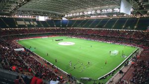Millennium Stadion i Cardiff är skådeplatsen för vårens Champions League-final. Millennium Stadion i Cardiff är skådeplatsen för vårens Champions League-final.