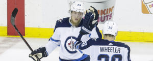 Patrik Laine har gjort poäng i nio raka matcher – karriärens längsta poängsvit. Patrik Laine.