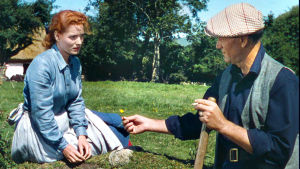 Maureen O'Hara ja John Wayne elokuvassa Vaitelias mies